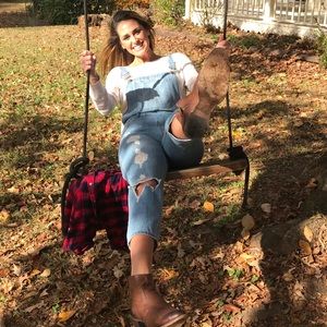 Women’s Fashion Crop Jean Overalls